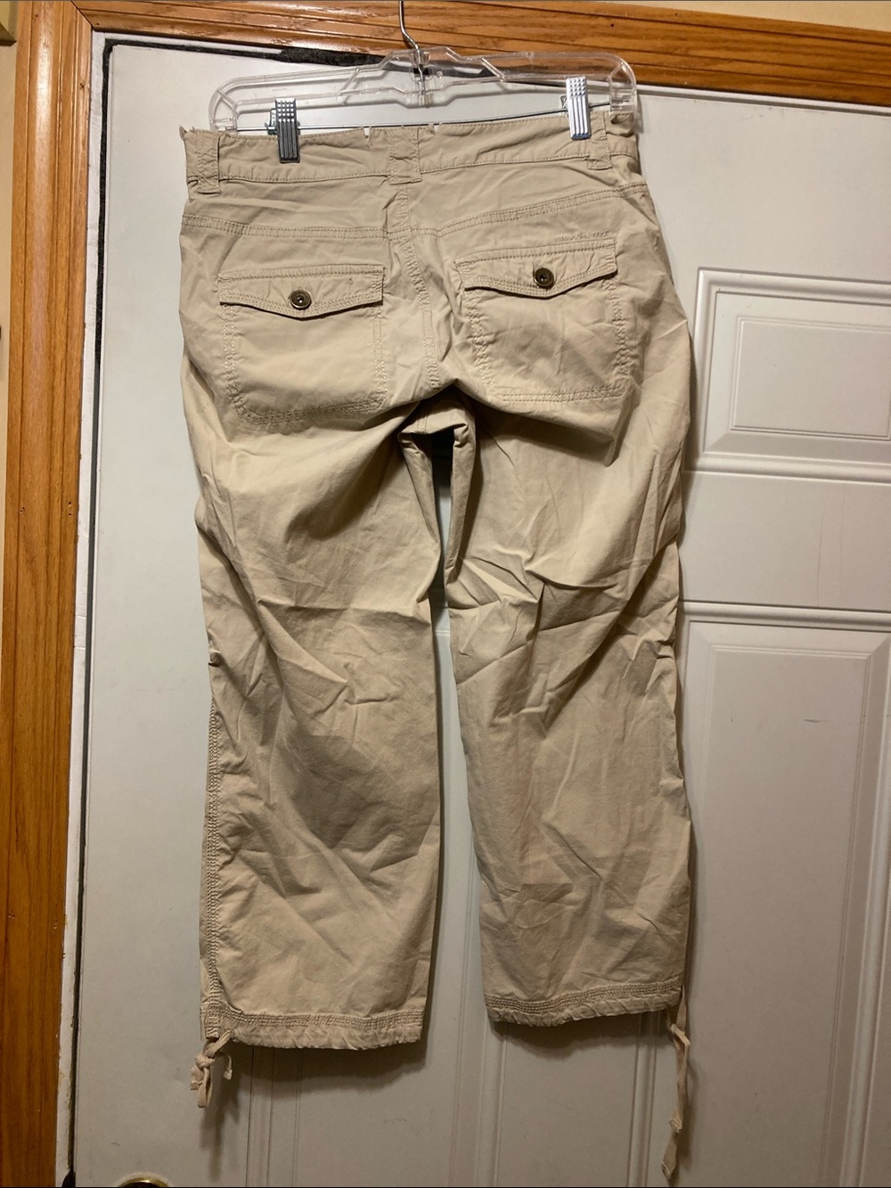 DKNY Beige Drawstring Hem Capris 6